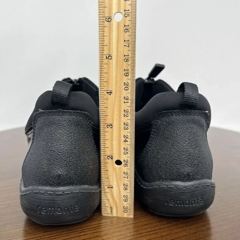 Remonte Soft Loafer Shoes Women's 41 / 10 Black Comfort Zip Walking‎ Sneakers